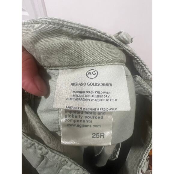 Women’s AG Adriano Goldschmied The Evan Khakis Green 25R Minimalist Preppy - Picture 7 of 8